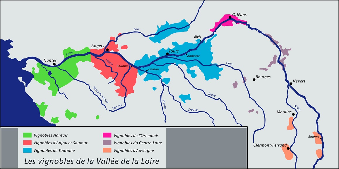 Anjou - Karte