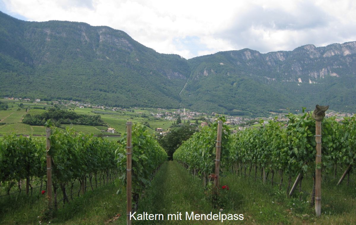 Trentino - Gemeinde Kaltern mit Mendelpass