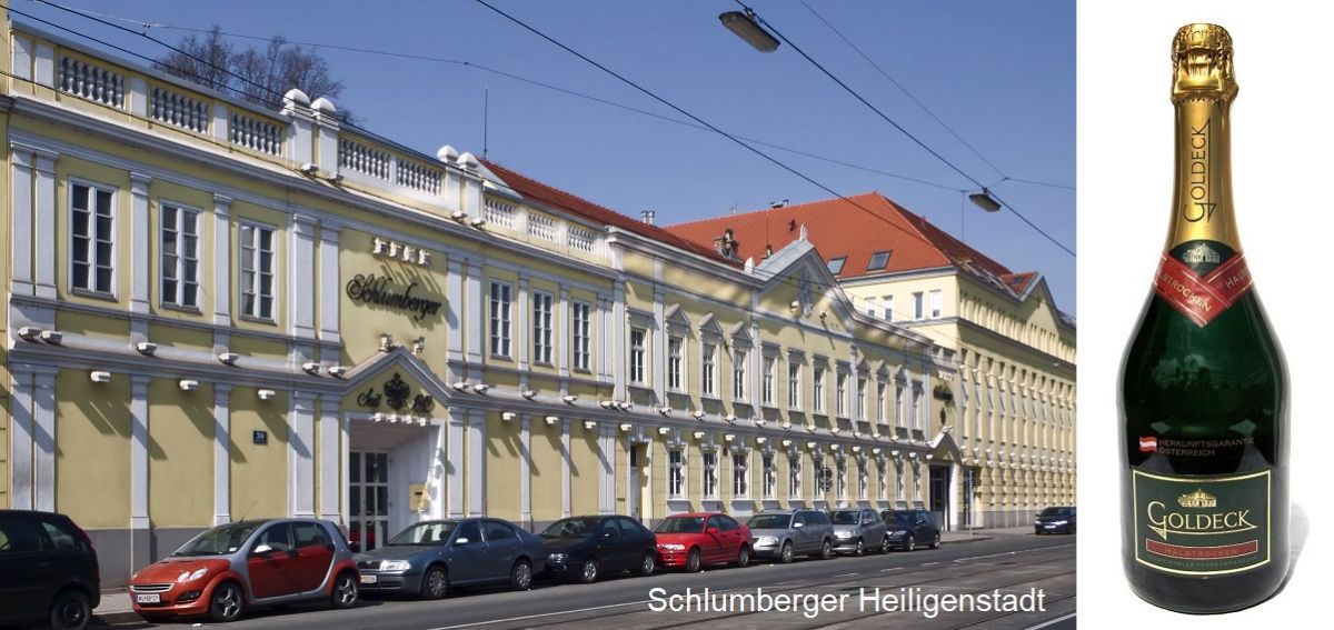 Schlumberger - Firmensitz Heiligenstadt und Goldeck-Sekt