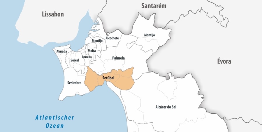 Setúbal - Karte